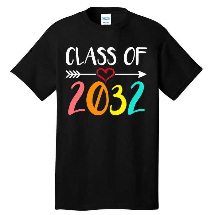 Class Of 2032 First Day Of School Kindergarten Tall T-Shirt