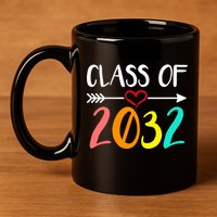 Class Of 2032 First Day Of School Kindergarten 11oz C Handle Ceramic Mug