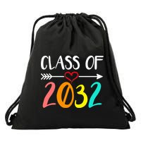 Class Of 2032 First Day Of School Kindergarten Drawstring Bag