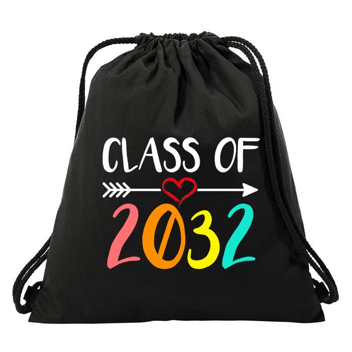 Class Of 2032 First Day Of School Kindergarten Drawstring Bag