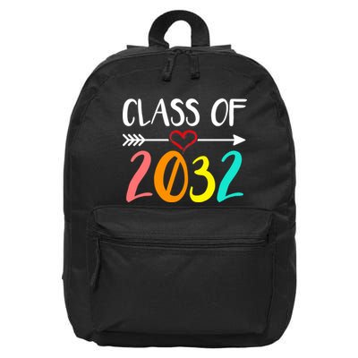 Class Of 2032 First Day Of School Kindergarten 16 in Basic Backpack