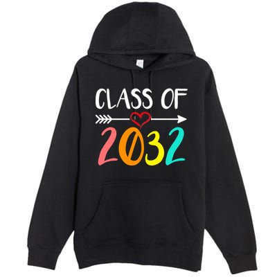 Class Of 2032 First Day Of School Kindergarten Premium Pullover Hoodie