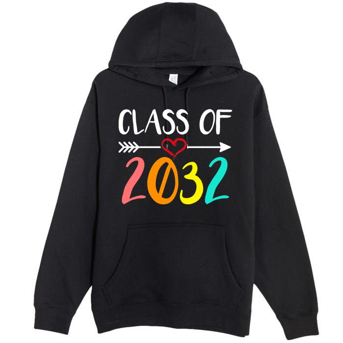 Class Of 2032 First Day Of School Kindergarten Premium Pullover Hoodie