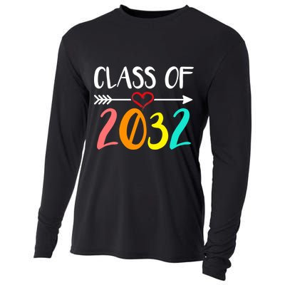 Class Of 2032 First Day Of School Kindergarten Cooling Performance Long Sleeve Crew