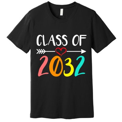 Class Of 2032 First Day Of School Kindergarten Premium T-Shirt