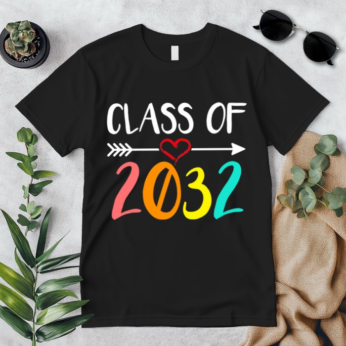 Class Of 2032 First Day Of School Kindergarten Premium T-Shirt