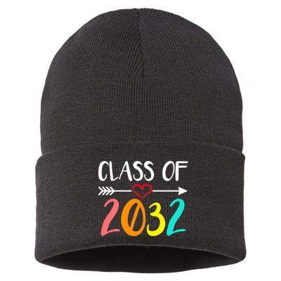 Class Of 2032 First Day Of School Kindergarten Sustainable Knit Beanie