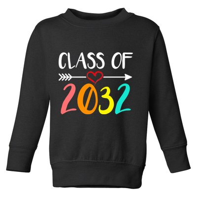 Class Of 2032 First Day Of School Kindergarten Toddler Sweatshirt
