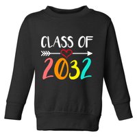 Class Of 2032 First Day Of School Kindergarten Toddler Sweatshirt