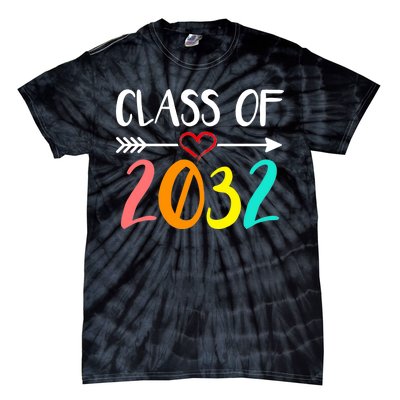 Class Of 2032 First Day Of School Kindergarten Tie-Dye T-Shirt