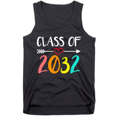 Class Of 2032 First Day Of School Kindergarten Tank Top