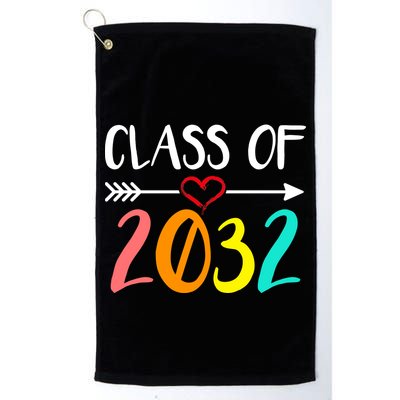 Class Of 2032 First Day Of School Kindergarten Golf Towel