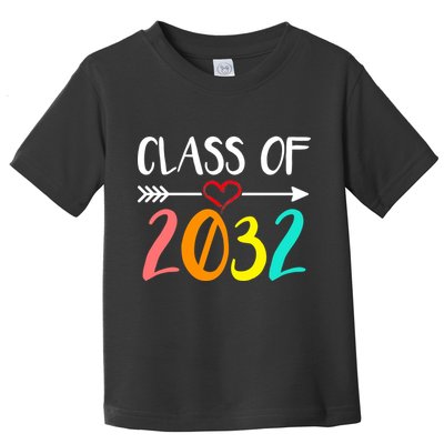 Class Of 2032 First Day Of School Kindergarten Toddler T-Shirt