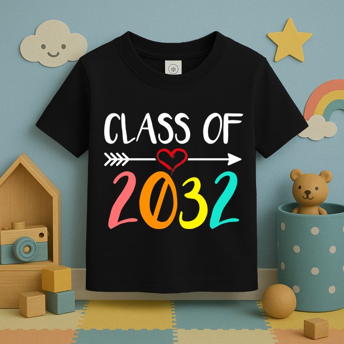 Class Of 2032 First Day Of School Kindergarten Toddler T-Shirt