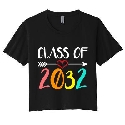 Class Of 2032 First Day Of School Kindergarten Crop Top