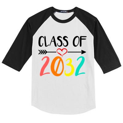 Class Of 2032 First Day Of School Kindergarten Kids Colorblock Raglan Jersey