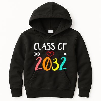 Class Of 2032 First Day Of School Kindergarten Kids Hoodie