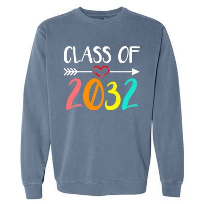 Class Of 2032 First Day Of School Kindergarten Garment-Dyed Sweatshirt