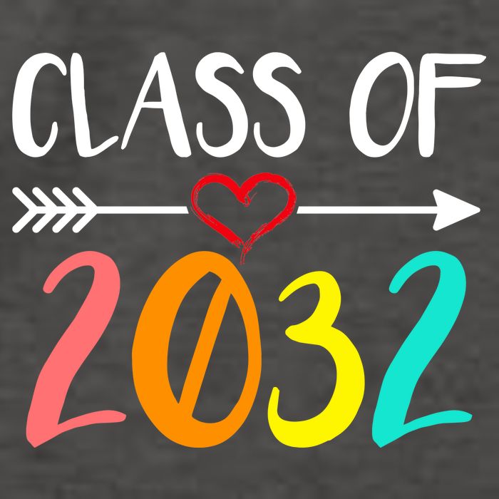 Class Of 2032 First Day Of School Kindergarten Vector Backpack