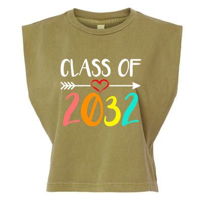 Class Of 2032 First Day Of School Kindergarten Garment-Dyed Women's Muscle Tee