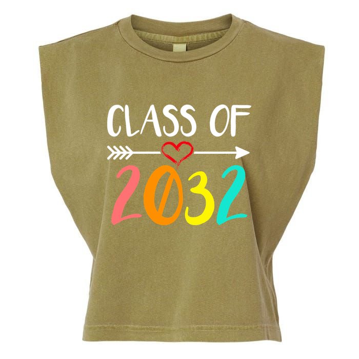 Class Of 2032 First Day Of School Kindergarten Garment-Dyed Women's Muscle Tee
