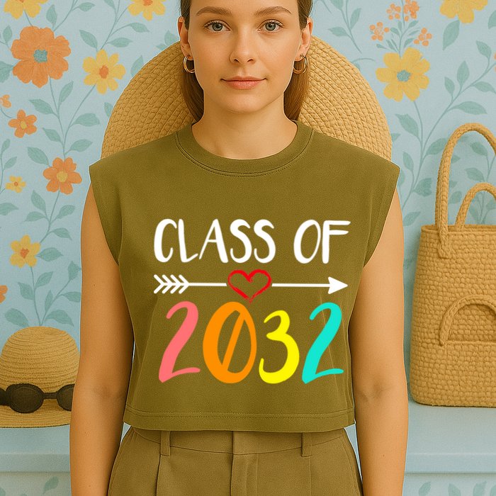 Class Of 2032 First Day Of School Kindergarten Garment-Dyed Women's Muscle Tee