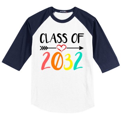 Class Of 2032 First Day Of School Kindergarten Baseball Sleeve Shirt