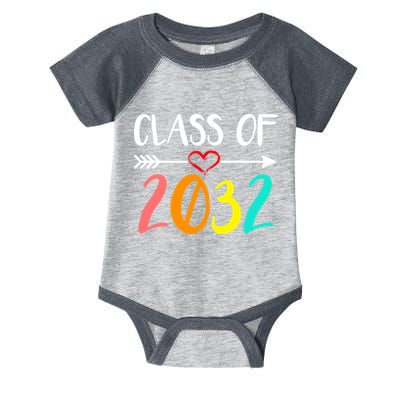 Class Of 2032 First Day Of School Kindergarten Infant Baby Jersey Bodysuit