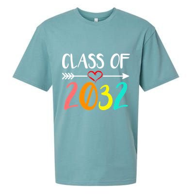 Class Of 2032 First Day Of School Kindergarten Sueded Cloud Jersey T-Shirt