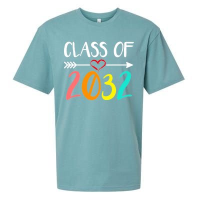 Class Of 2032 First Day Of School Kindergarten Sueded Cloud Jersey T-Shirt