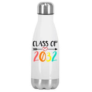 Class Of 2032 First Day Of School Kindergarten Stainless Steel Insulated Water Bottle