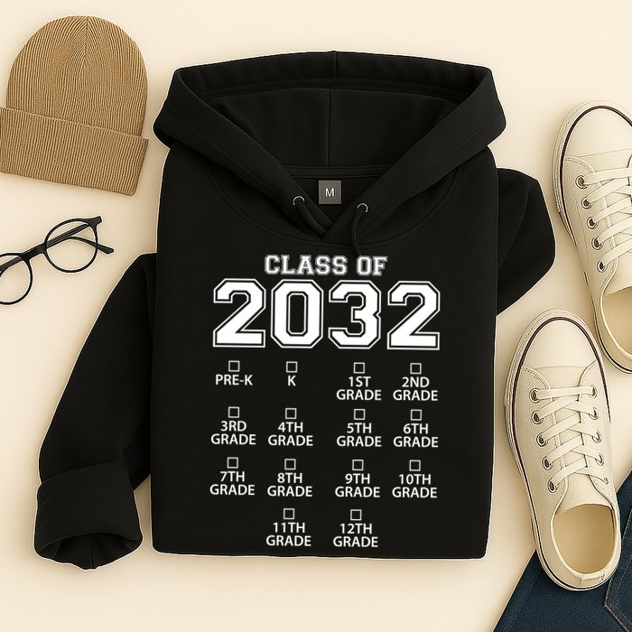 Class Of 2032 Grades Checklist Funny Hoodie