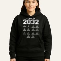 Class Of 2032 Grades Checklist Funny Hoodie