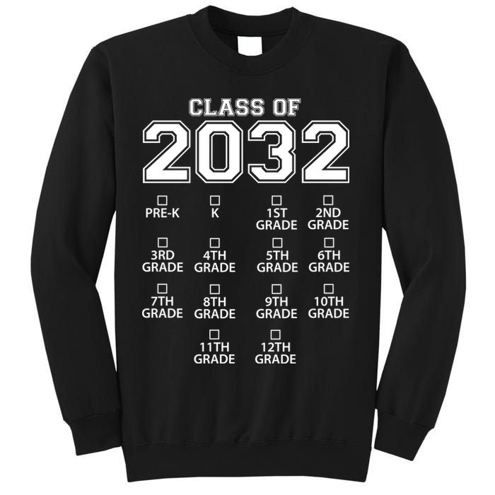 Class Of 2032 Grades Checklist Funny Sweatshirt