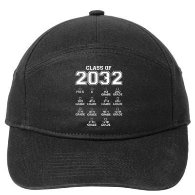 Class Of 2032 Grades Checklist Funny 7-Panel Snapback Hat