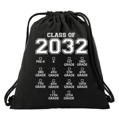 Class Of 2032 Grades Checklist Funny Drawstring Bag