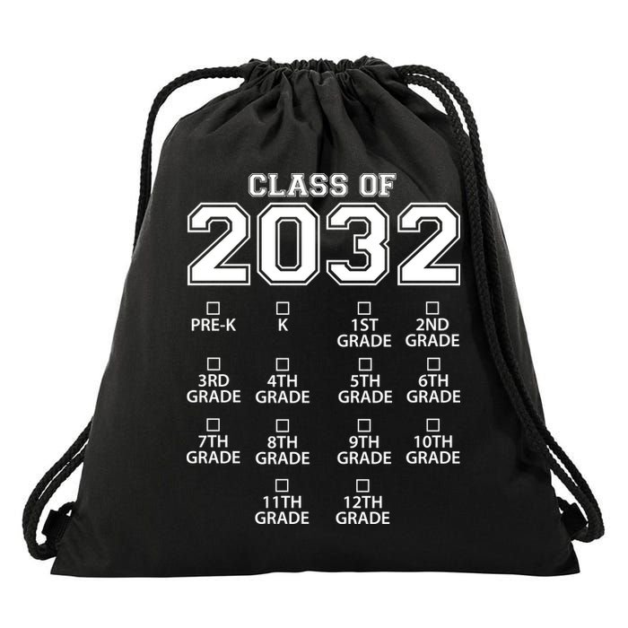 Class Of 2032 Grades Checklist Funny Drawstring Bag
