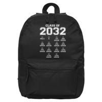 Class Of 2032 Grades Checklist Funny 16 in Basic Backpack