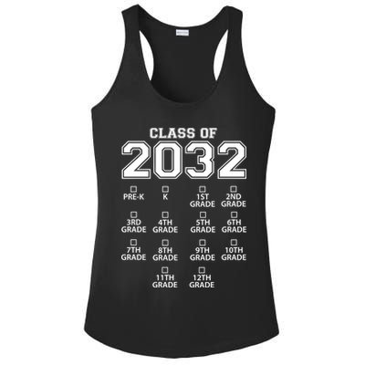 Class Of 2032 Grades Checklist Funny Ladies PosiCharge Competitor Racerback Tank