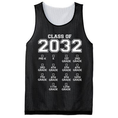Class Of 2032 Grades Checklist Funny Mesh Reversible Basketball Jersey Tank