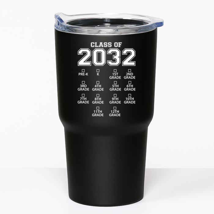 Class Of 2032 Grades Checklist Funny Tumbler