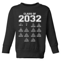 Class Of 2032 Grades Checklist Funny Toddler Sweatshirt