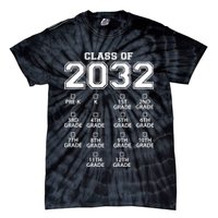 Class Of 2032 Grades Checklist Funny Tie-Dye T-Shirt