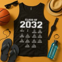 Class Of 2032 Grades Checklist Funny Tank Top