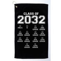 Class Of 2032 Grades Checklist Funny Golf Towel