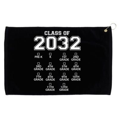 Class Of 2032 Grades Checklist Funny Grommeted Golf Towel