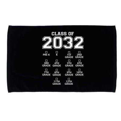 Class Of 2032 Grades Checklist Funny Microfiber Hand Towel