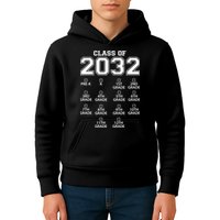 Class Of 2032 Grades Checklist Funny Kids Hoodie