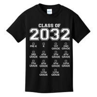 Class Of 2032 Grades Checklist Funny Kids T-Shirt