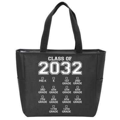 Class Of 2032 Grades Checklist Funny Zip Tote Bag